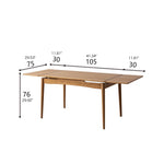 Natural Cherry Wood & Plywood Oak Wood Table - Elegant Wooden Furniture fyx-837