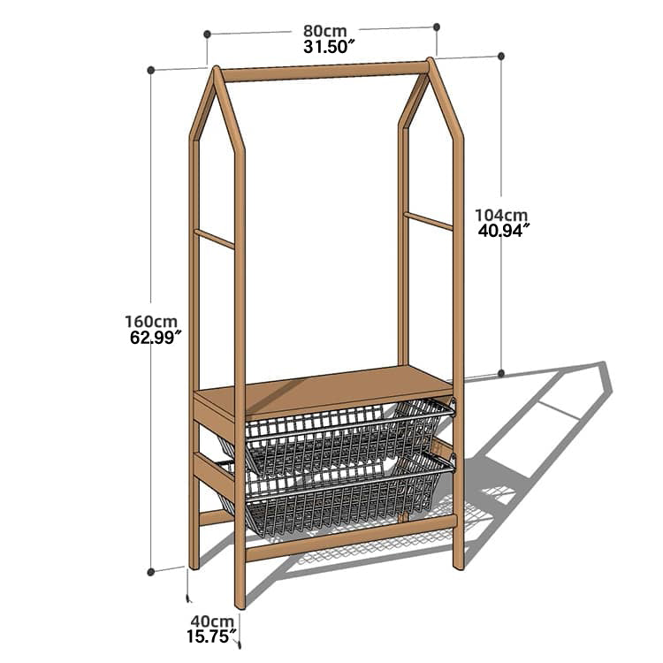 Luxurious Natural Cherry Wood & Metal Coat Hanger with Elegant Rattan and Nylon Options hykmq-765