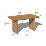 Elegant Natural Wood Table - Cherry Wood & Red Oak Finishes Available hykmq-798