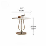 Modern Ceramic Sintered Stone Tea Table with Stainless Steel and Acrylic Design fhj-4500