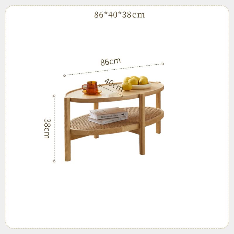 [幅86cm]センターテーブル ローテーブル 収納 ラタン アッシュ材 北欧 ナチュラル tzm-545