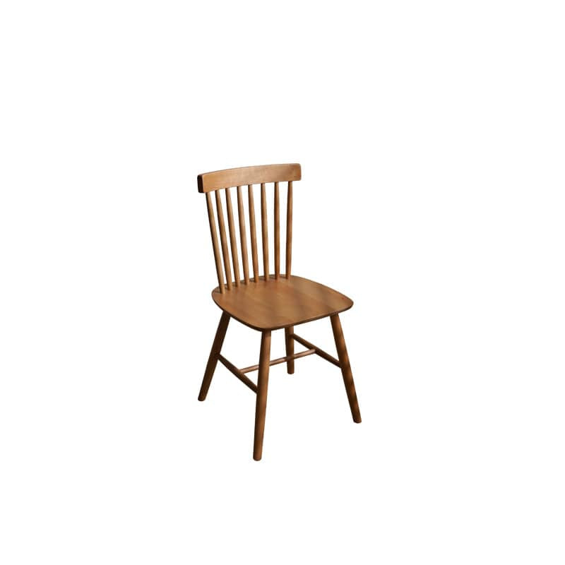 Elegant Natural Wood Chair in Cherry or Oak with Plush Cushioning and Durable Upholstery fyx-884