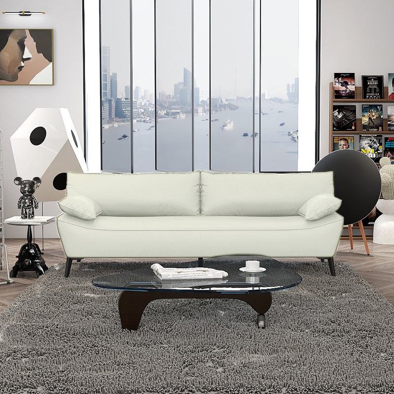 Modern Scratch-Resistant Fabric Sofa - Black, White, Brown, Green, Gray with Durable Wood Particle Board Frame fsmy-403