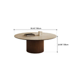 Modern Sintered Stone Coffee Table with Glass and Ash Wood Details fmus-4088