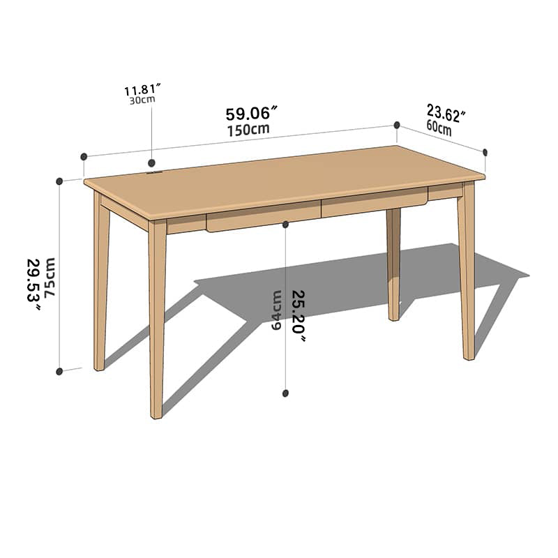 Elegant Red Oak Natural Wood Table - Timeless Beauty for Your Home! hykmq-748