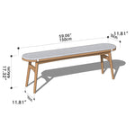 Elegant Multitone Wooden Stool with Cotton/Linen Seat – Grey, Brown, Cherry, Black Walnut hykmq-741