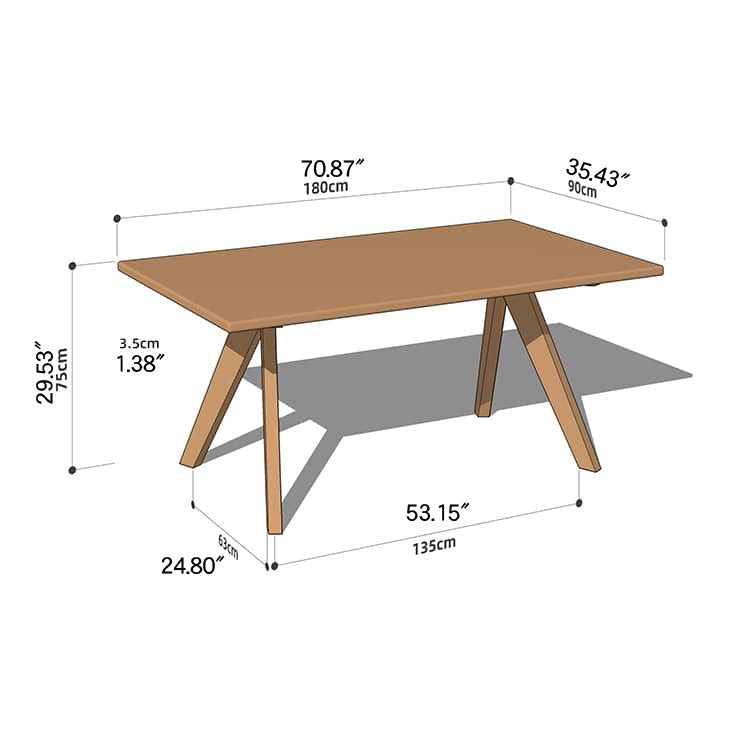 Elegant Natural Cherry Wood Table - Perfect for Sophisticated Interiors hykmq-786