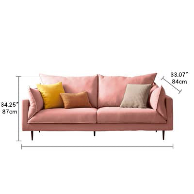 Stylish Sofas in White, Light Gray, Dark Blue, and Pink Pine Fabric – Perfect for Any Modern Home! mr-159