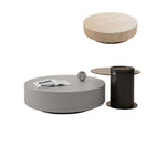Solid Pine Wood Tea Table with Tempered Glass and Carbon Steel Frame - Elegant Design for Modern Spaces fjx-2633