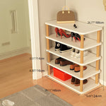 Sleek & Stylish Solid Wood Storage Rack - White, Natural, Black Finish Options fxjc-916