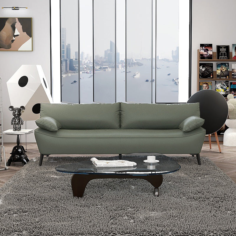 Modern Scratch-Resistant Fabric Sofa - Black, White, Brown, Green, Gray with Durable Wood Particle Board Frame fsmy-403