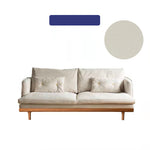 Luxurious Dark Green Sofa with Natural Wood Accents and Goose Down Cushions fyx-825