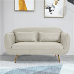 Stylish Multi-Color Sofa: Orange, Dark Green, Blue, Khaki & Brown Techno Fabric Cotton Blend qm-9