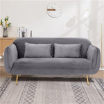 Vibrant Multi-Color Sofa Collection: Emerald Blue, Grass Green, Brick Red & Mint Wood with Techno Fabric qm-3