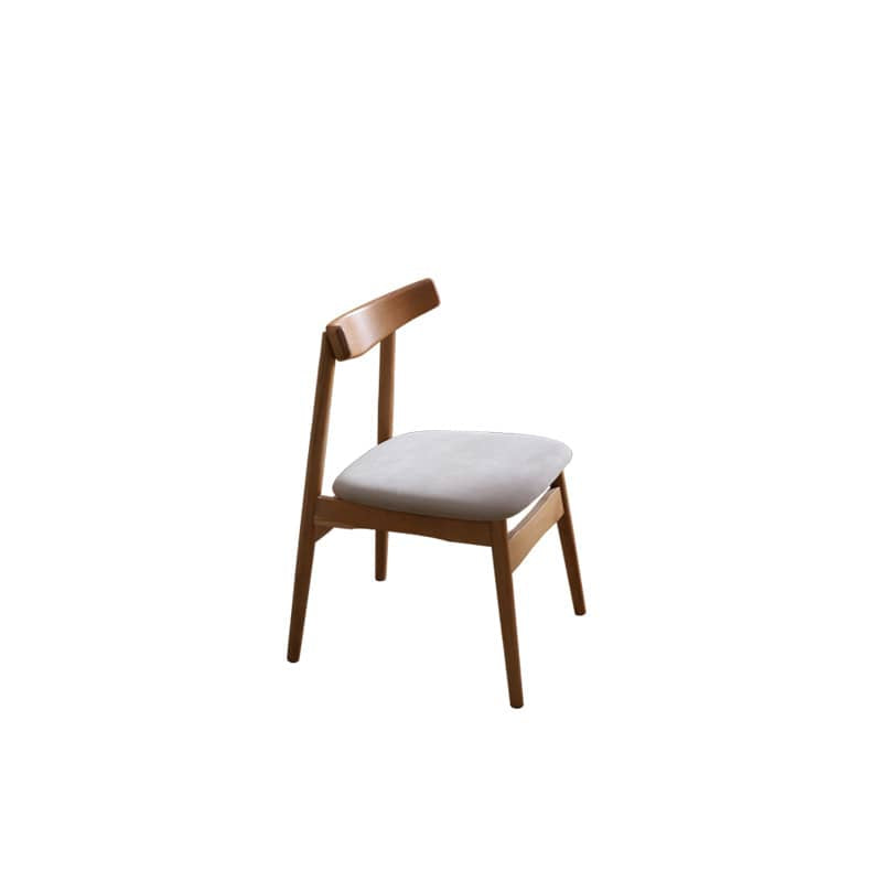 Elegant Natural Wood Chair in Cherry or Oak with Plush Cushioning and Durable Upholstery fyx-884