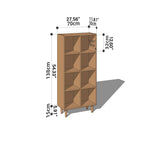 Stunning Cherry Wood Cabinet - Premium Natural Wood Finish with Durable Plywood Base hykmq-759