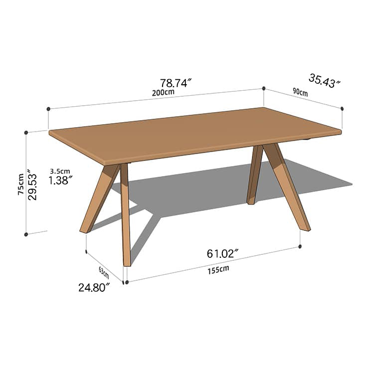 Elegant Natural Cherry Wood Table - Perfect for Sophisticated Interiors hykmq-786