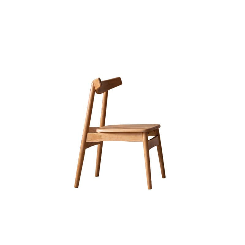 Elegant Natural Wood Chair in Cherry or Oak with Plush Cushioning and Durable Upholstery fyx-884