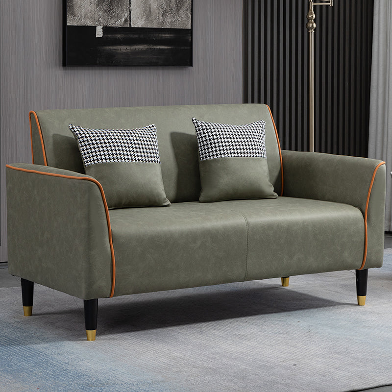 Stylish Multi-Color Techno Fabric Sofa: Modern Mint Green, Orange, Blue, Yellow, and Gray Options yr-124