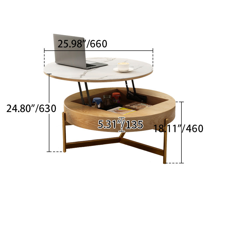 Elegant Sintered Stone Tea Table with Stainless Steel Frame and PU Leather Linen Finish fjnl-2449