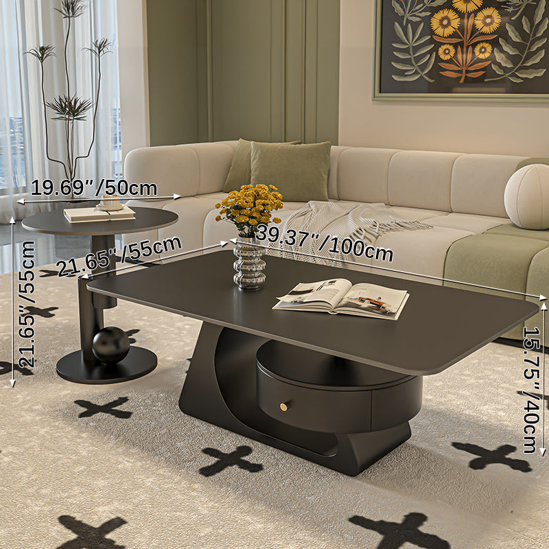 Sleek Sintered Stone Tea Table – Modern Durable Design for Elegant Living Spaces fel-2443