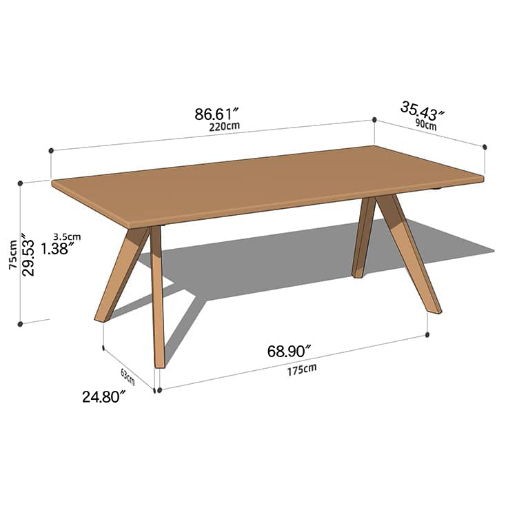 Elegant Natural Cherry Wood Table - Perfect for Sophisticated Interiors hykmq-786