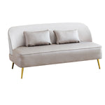 Modern Multi-Color Sofa: Gray, Yellow, Off-White, Dark Green, Orange - Premium Techno Fabric & Cotton, Wood Frame qm-13