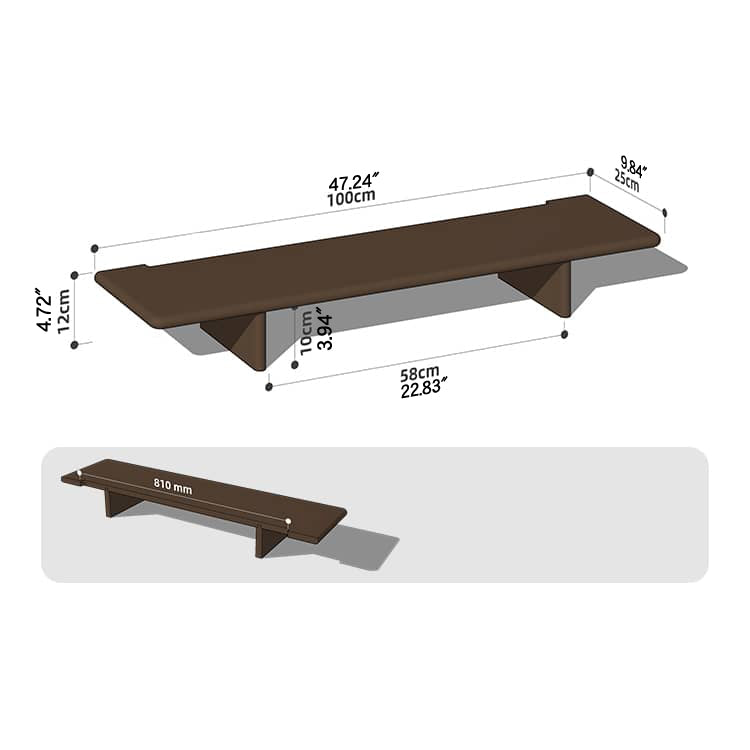 Elegant Storage Rack - Natural Wood Finish in Brown, Red Oak, Cherry, and Black Walnut hykmq-770