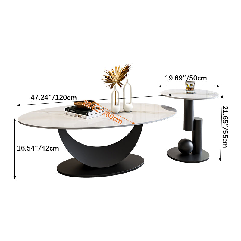 Elegant Sintered Stone Tea Table - Perfect Addition to Your Modern Home Decor fel-2436