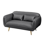 Stylish Multi-Color Sofa: Orange, Dark Green, Blue, Khaki & Brown Techno Fabric Cotton Blend qm-9