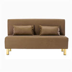 Stylish Multi-Color Sofa: Orange, Khaki, Dark Green, Blue & Light Brown with Premium Wood Finish & Techno Fabric Blend qm-15