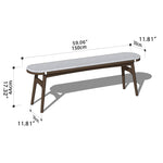 Elegant Multitone Wooden Stool with Cotton/Linen Seat – Grey, Brown, Cherry, Black Walnut hykmq-741