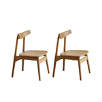 Elegant Natural Wood Chair in Cherry or Oak with Plush Cushioning and Durable Upholstery fyx-884