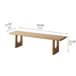 Stunning Solid Cherry Wood Stool in Natural Fraxinus Mandshurica Finish fyx-842