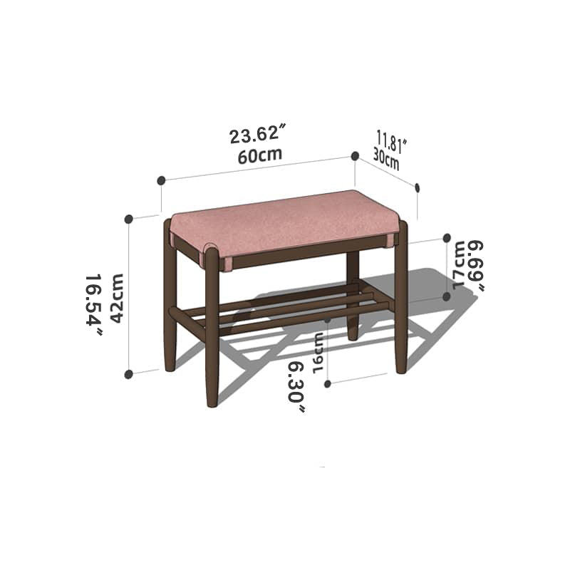 Handcrafted Green Stool in Natural Wood with Cotton Linen Upholstery - Multiple Color Options Available hykmq-744