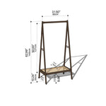 Premium Wooden Coat Hangers - Cherry, Red Oak, Black Walnut with Elegant Rattan Accents hykmq-783