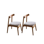 Elegant Natural Wood Chair in Cherry or Oak with Plush Cushioning and Durable Upholstery fyx-884