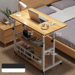 Natural Wood Color Multi-Layer Board - Stylish Table with White and Black Accents fxjc-508