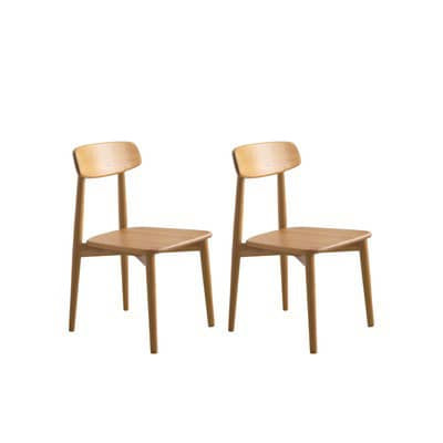 Elegant Natural Wood Chair in Cherry or Oak with Plush Cushioning and Durable Upholstery fyx-884