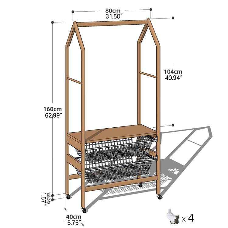 Luxurious Natural Cherry Wood & Metal Coat Hanger with Elegant Rattan and Nylon Options hykmq-765