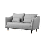 Stylish Dual-Tone Sofa Collection: Dark Blue, Orange, Green & More - Techno Fabric Cotton Blend qm-8