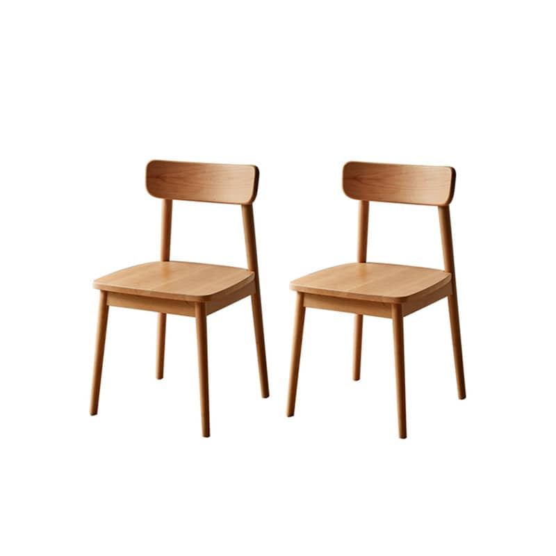 Elegant Natural Wood Chair in Cherry or Oak with Plush Cushioning and Durable Upholstery fyx-884