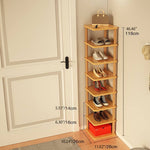 Sleek & Stylish Solid Wood Storage Rack - White, Natural, Black Finish Options fxjc-916