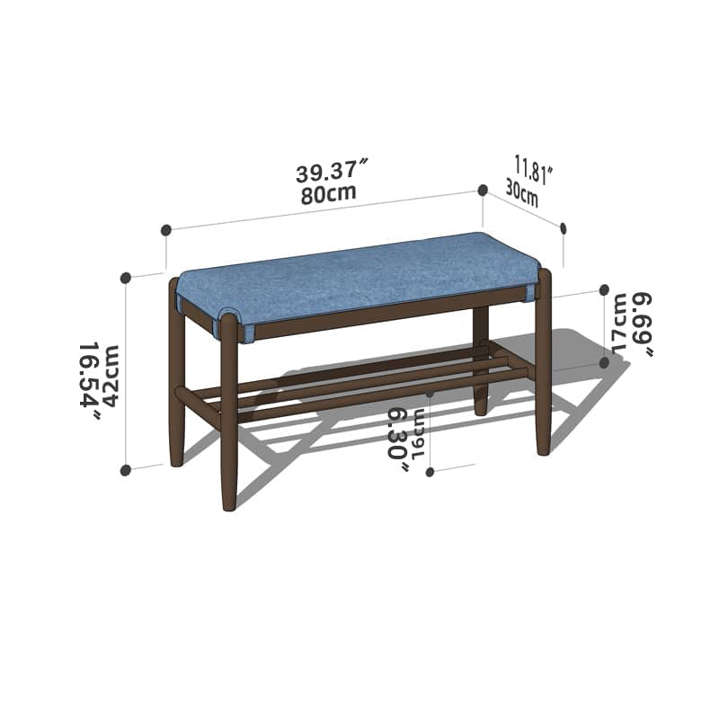 Handcrafted Green Stool in Natural Wood with Cotton Linen Upholstery - Multiple Color Options Available hykmq-744