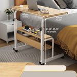 Natural Wood Color Multi-Layer Board - Stylish Table with White and Black Accents fxjc-508