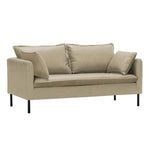 Stylish Mint Green & Dark Blue Sofa with Techno Fabric for Modern Living Rooms qm-5