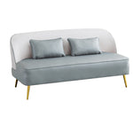 Modern Multi-Color Sofa: Gray, Yellow, Off-White, Dark Green, Orange - Premium Techno Fabric & Cotton, Wood Frame qm-13