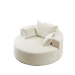 55'L Chenille Sponge single sofa,No Assembly Required,Fluffy Modern Sleeper Chair for Living room, Bedroom, Lounge and Projection Room(Not a swivel chair.) W834P221027-djyc