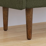 Teddy velvetstorage stool, ,with storage space, suitable for apartments, living rooms and bedrooms-GREEN(45.98"*16.75"*21.75") W487P205944-djyc