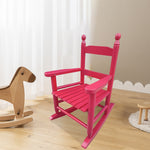 Children's rocking rose red chair- Indoor or Outdoor -Suitable for kids-Durable W49536075-djyc